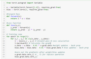 Python neural sales network example code